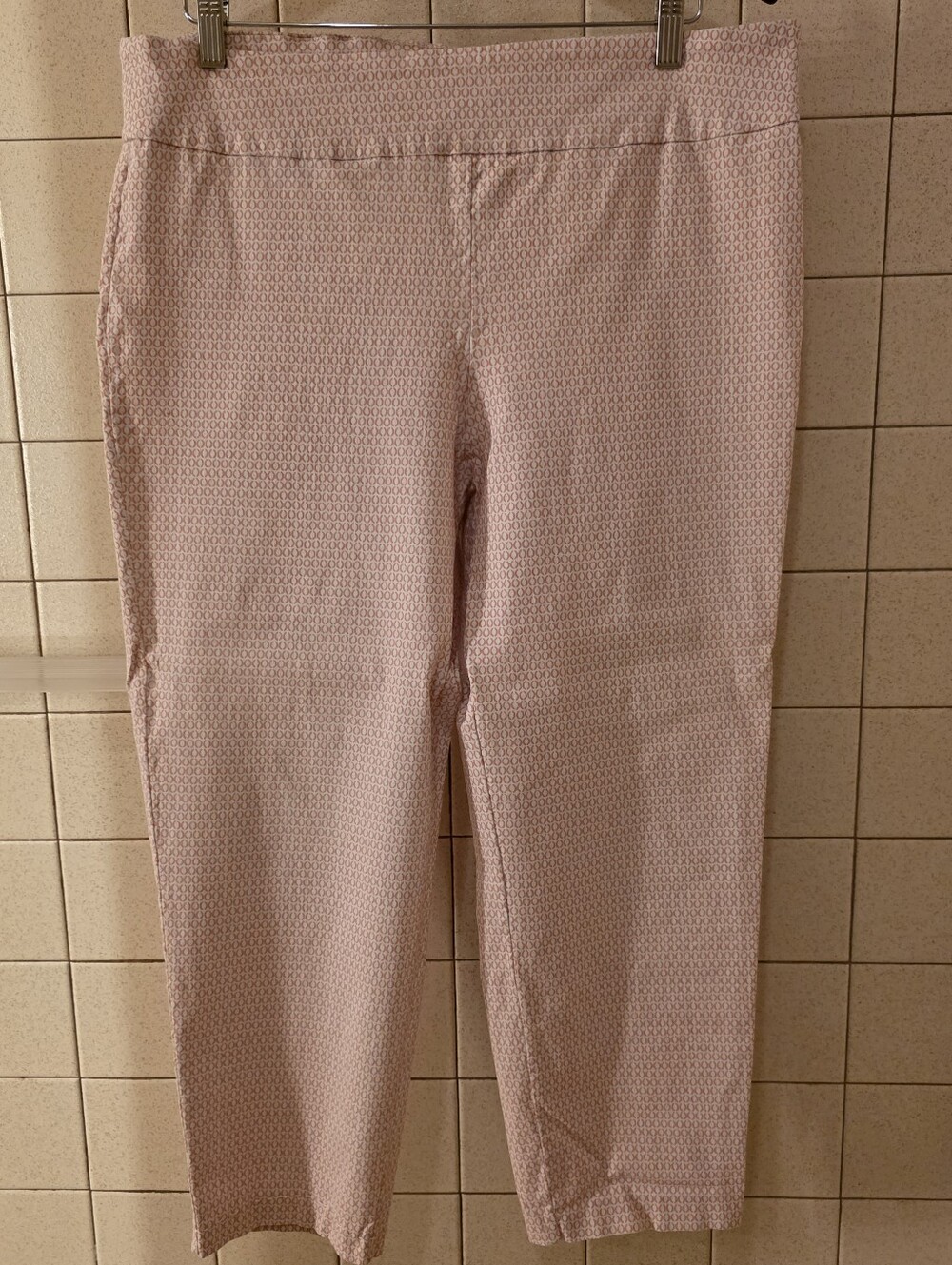 Tribal Womans Light Pink Printed Cropped Pants
